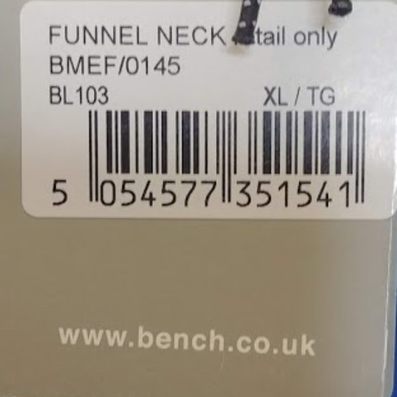 Mens Bench Funnel Neck Sweat Jacket - Picture 2 of 7